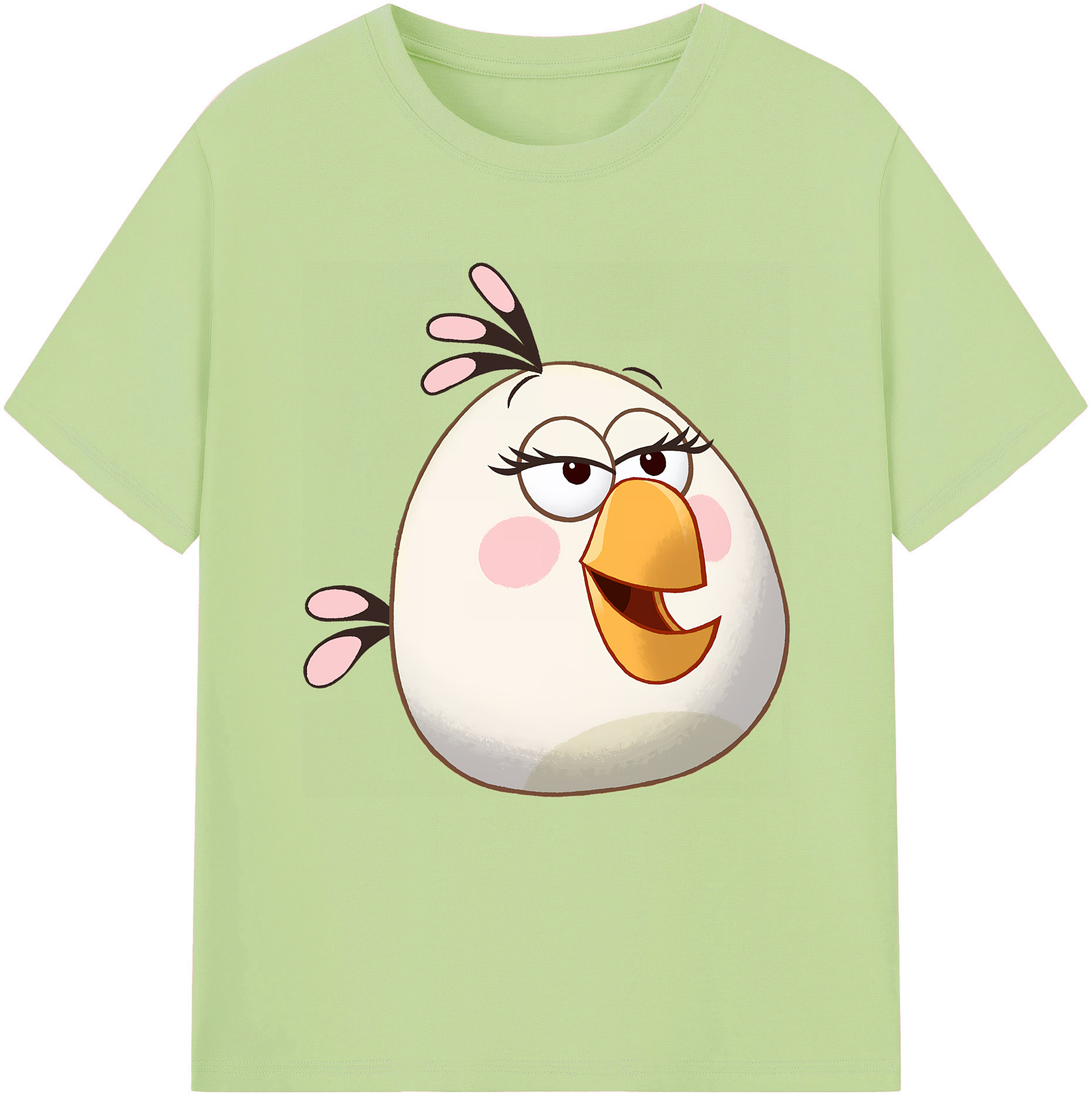 （画像用） Angry Birds アングリーバード 綿100％半袖Tシャツ（フロントプリント）